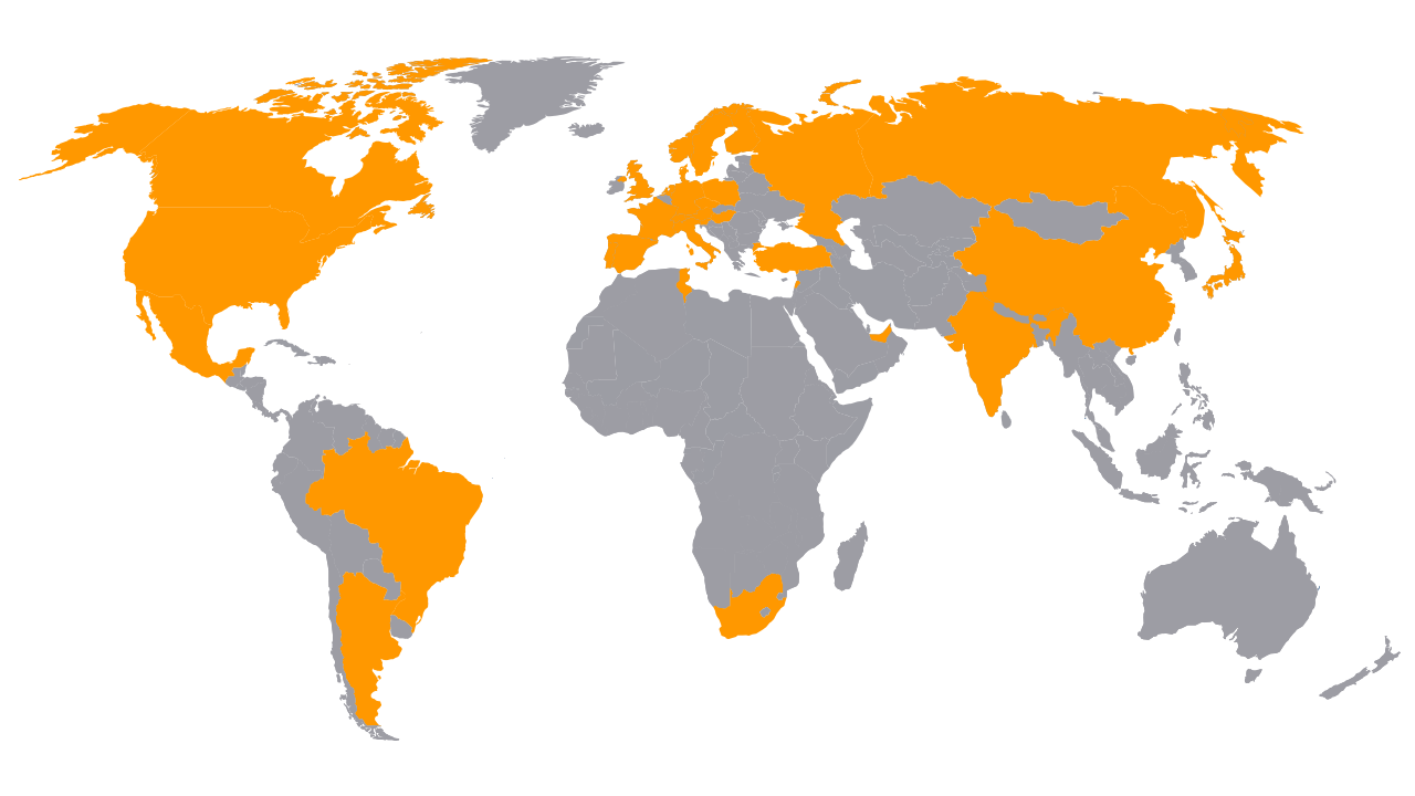 Mappa della rete di distribuzione