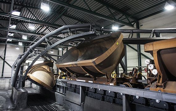 Waggonkippsystem von Kiruna Wagon für das Finale beim Swedish Steel Prize 2017 nominiert