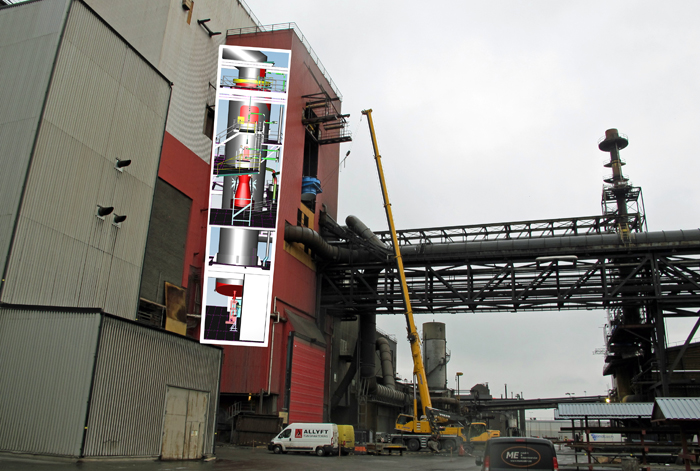 SSAB Gas cleaning system in Oxelösund