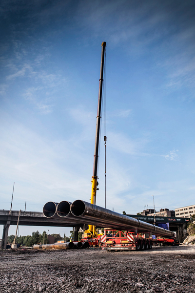Steel pile Tripla Helsinki