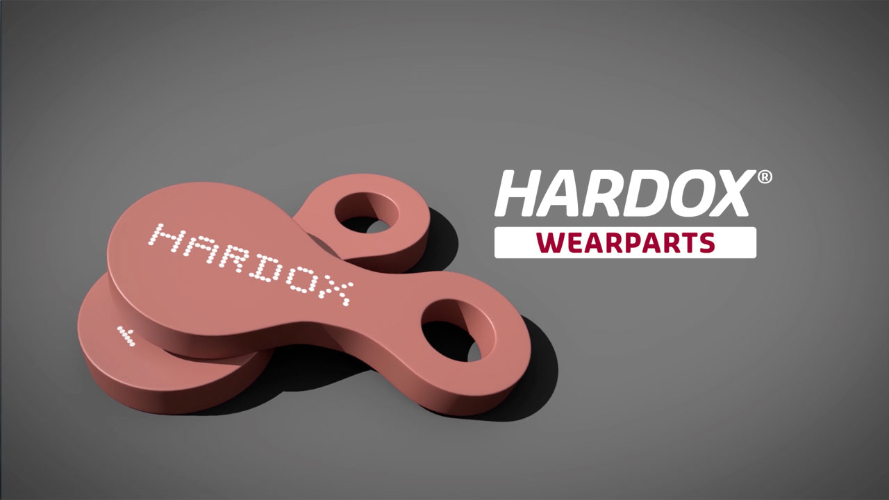 Parts made in Hardox® wear steel, which you can get from a local Hardox® Wearparts center.