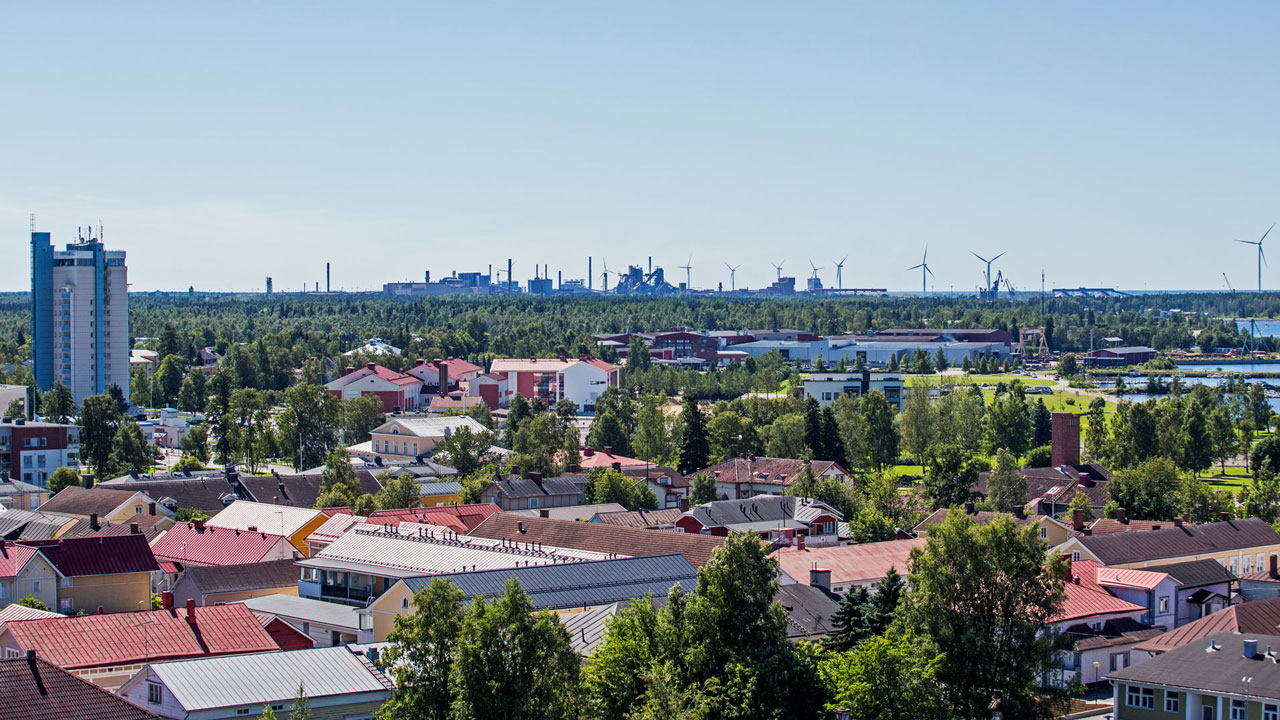 view over Raahe production site