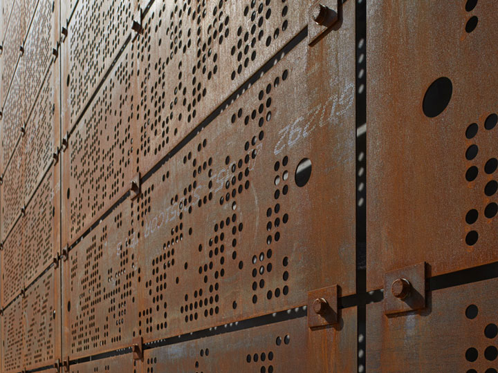 Perforated COR-TEN® steel panels