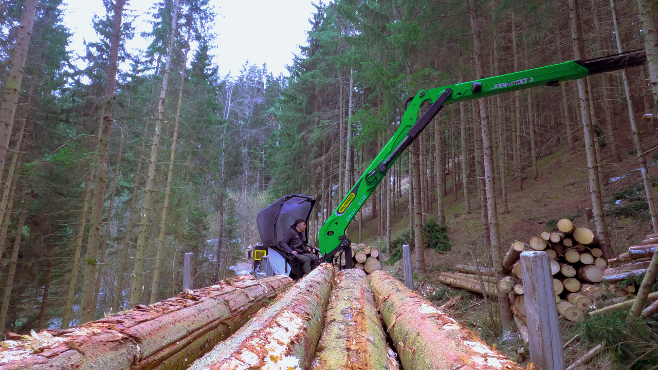 Man working on a loader