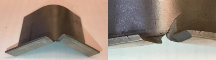 Test pratique pour valider la contrainte sur les bords de découpe d'un acier AHSS