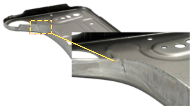 Another example of AHSS edge ductility problems
