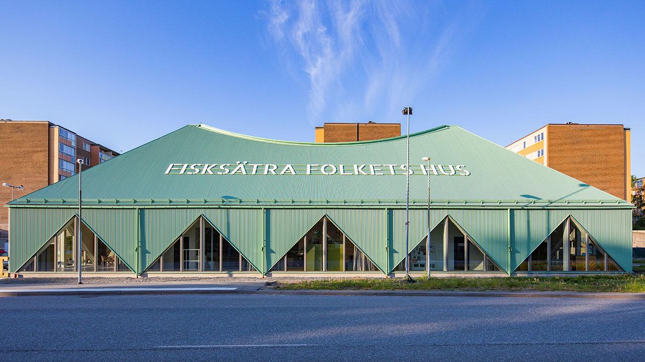 Fisksätra Folkets Hus with GreenCoat® façades