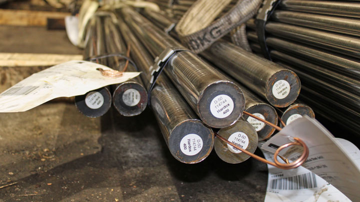 WSB では、旋削済み棒鋼の短納期の注文が基準となっています。