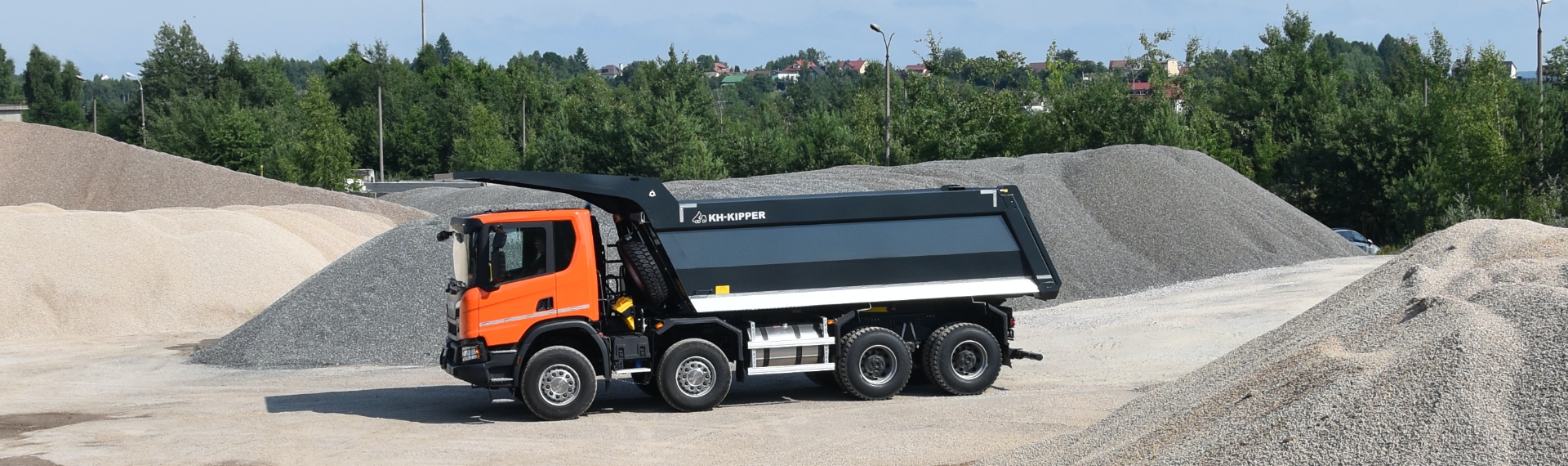 A truck in a quarry