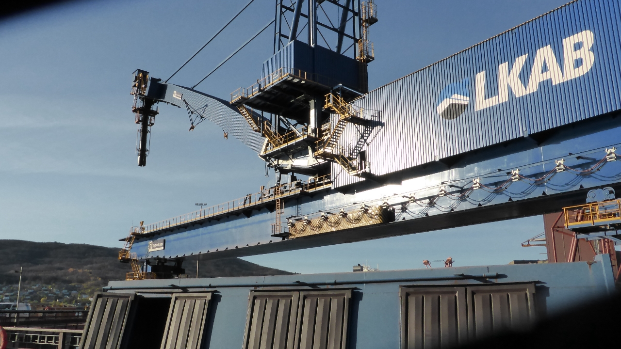 LKAB’s operations in Narvik harbor 