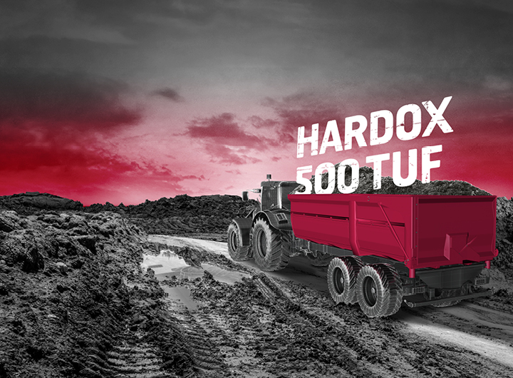 Acier anti-abrasion Hardox 500 Tuf