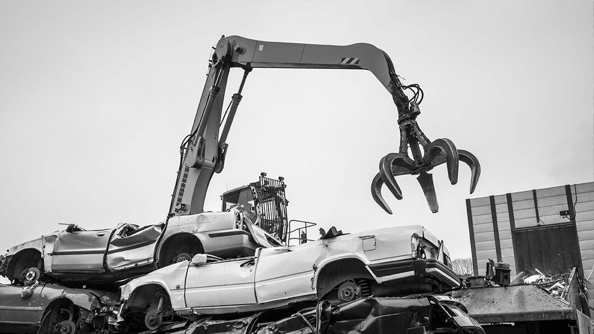 Crushers, grapples, refuse trucks