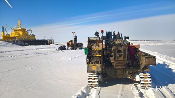 Geotechnical investigations for the bridge locations were made from the ice during the winter