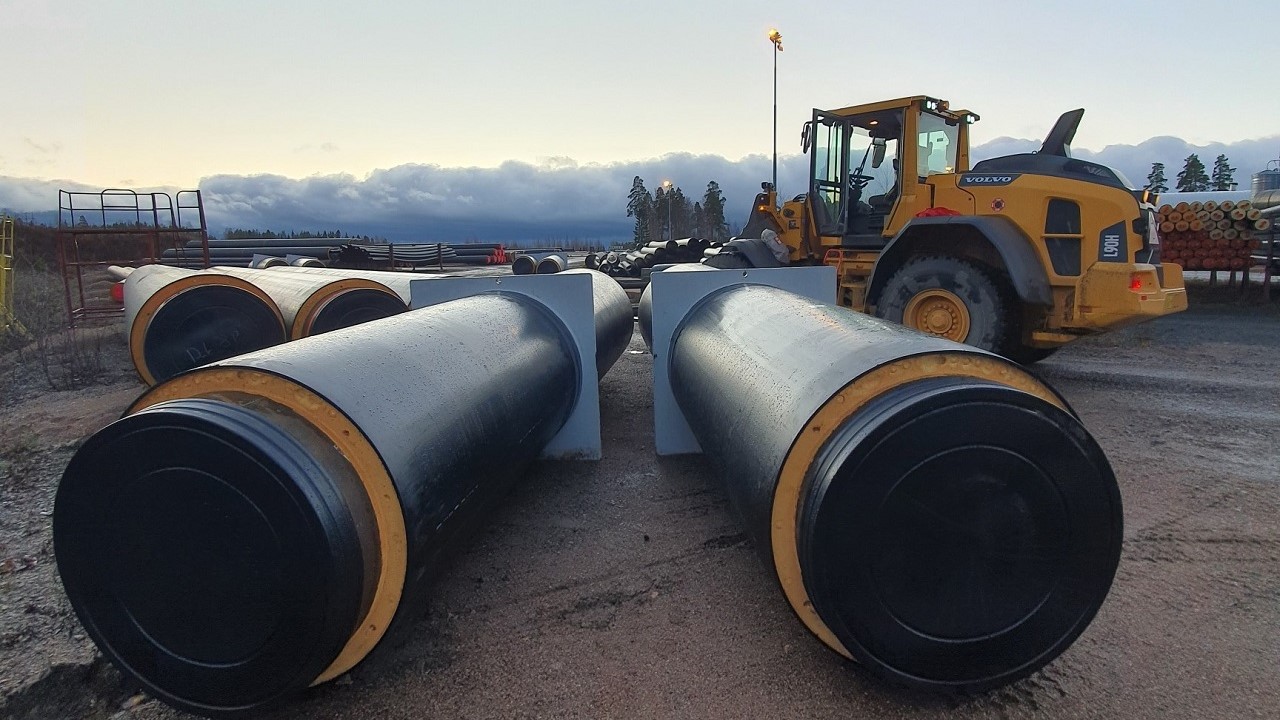 Pipeline production in Logstor in Saarijärvi 