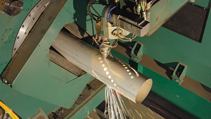 Laser cutting pipes