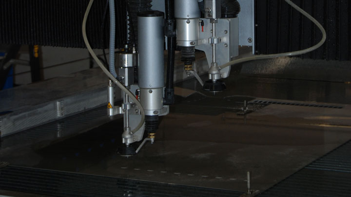 Water jet cutting