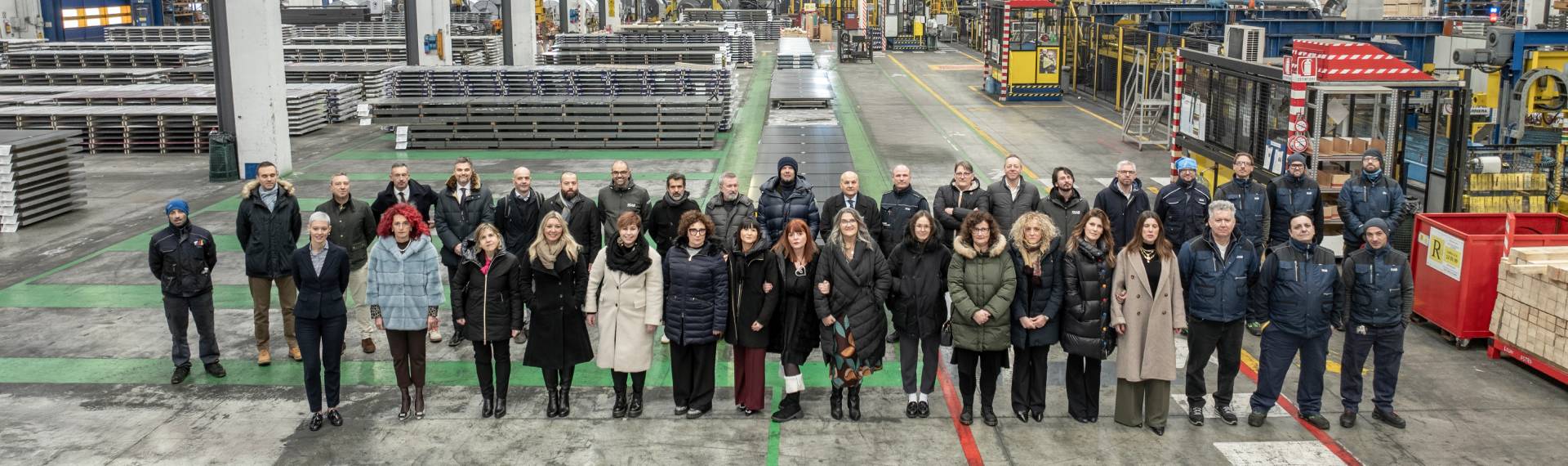 Steel service center employees