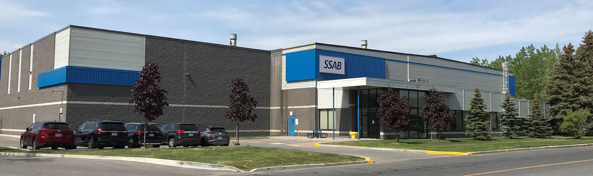 Centre de service d'acier SSAB à Montréal