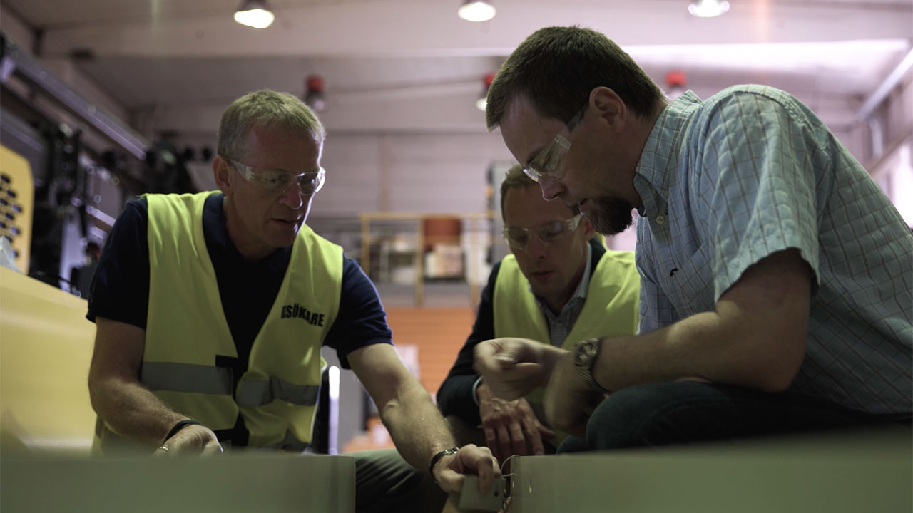 Techniker bei der Arbeit