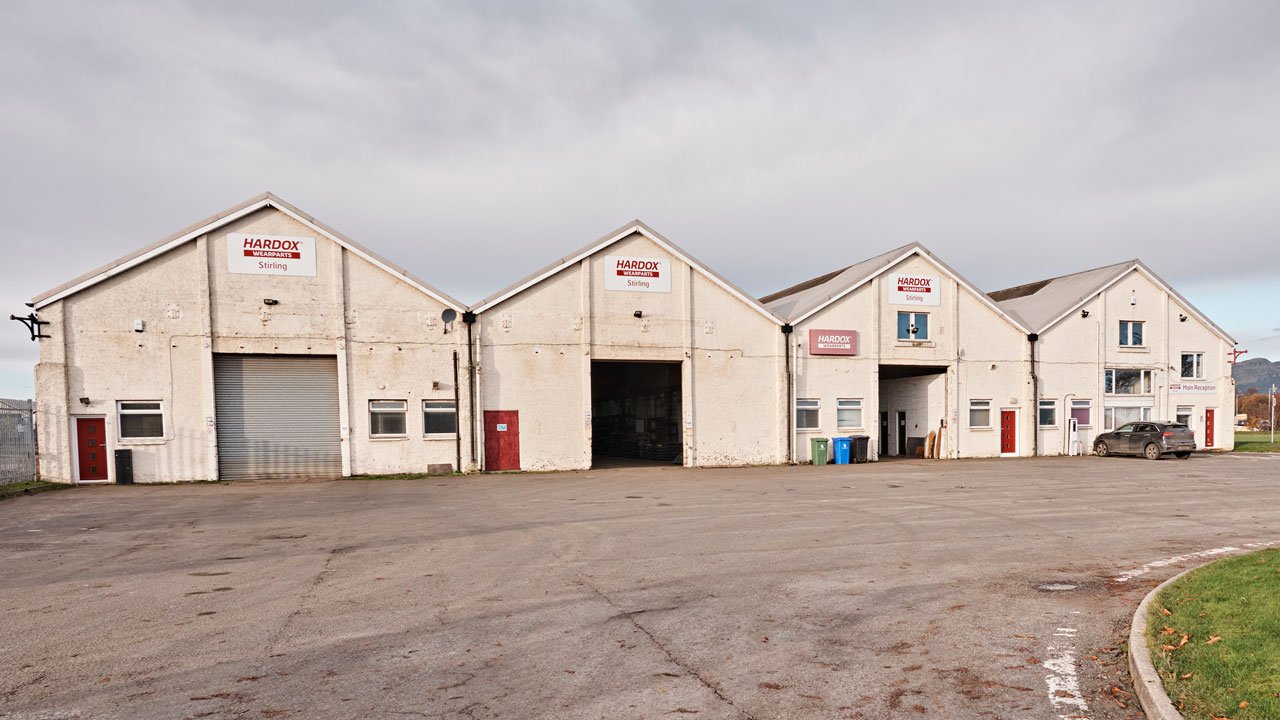 Hardox wearparts service center in Stirling