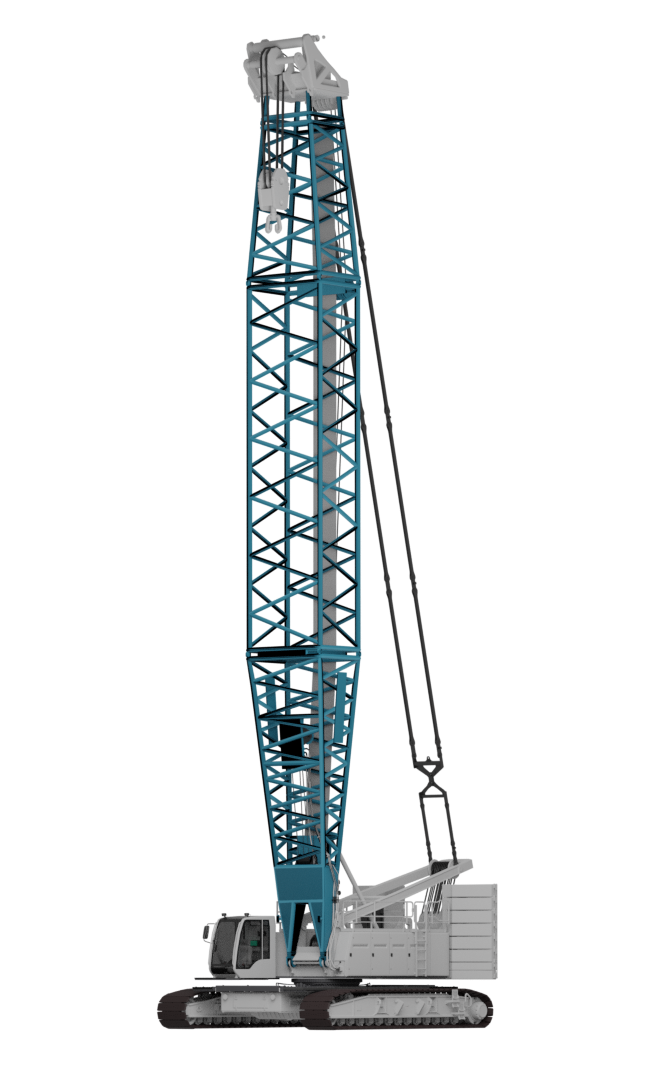 Crane with a boom section made in high-strength Strenx® hollow section.