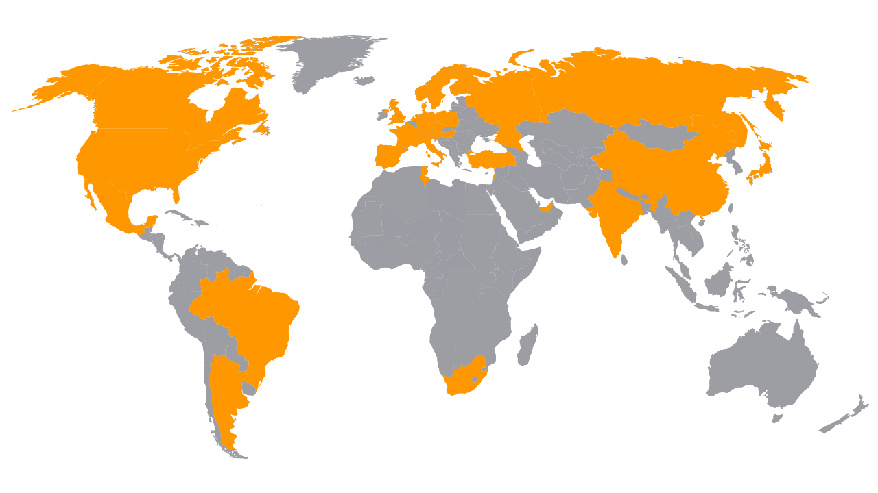 Carte du réseau de distribution
