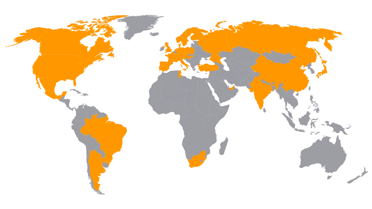 Karta över distributionsnät