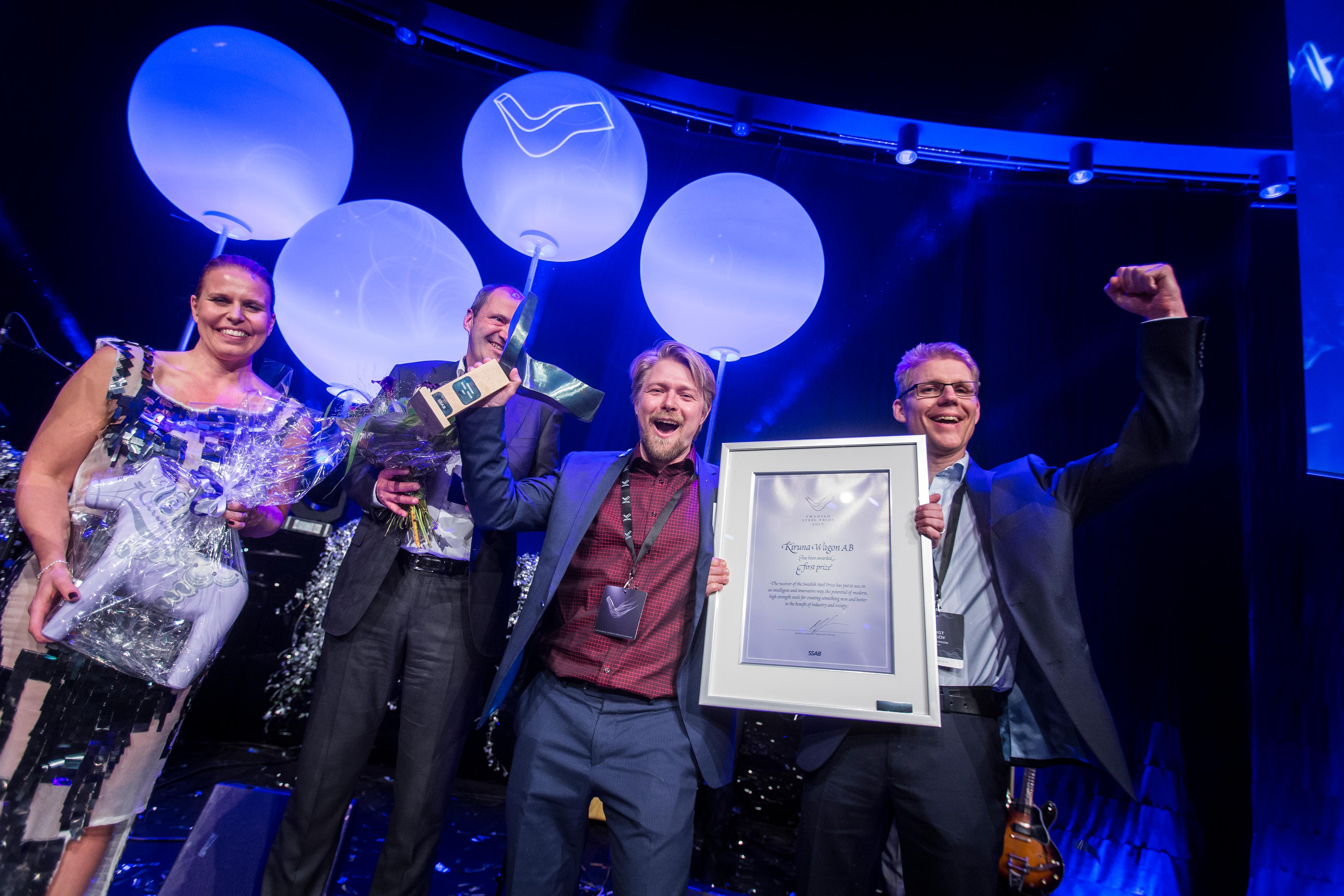 Kiruna Wagon wins Swedish Steel Prize 2017