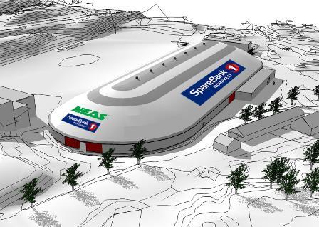 Tak över isen – SSABs hålprofiler skapar en massiv stålstomme för skridskoarena i Norge