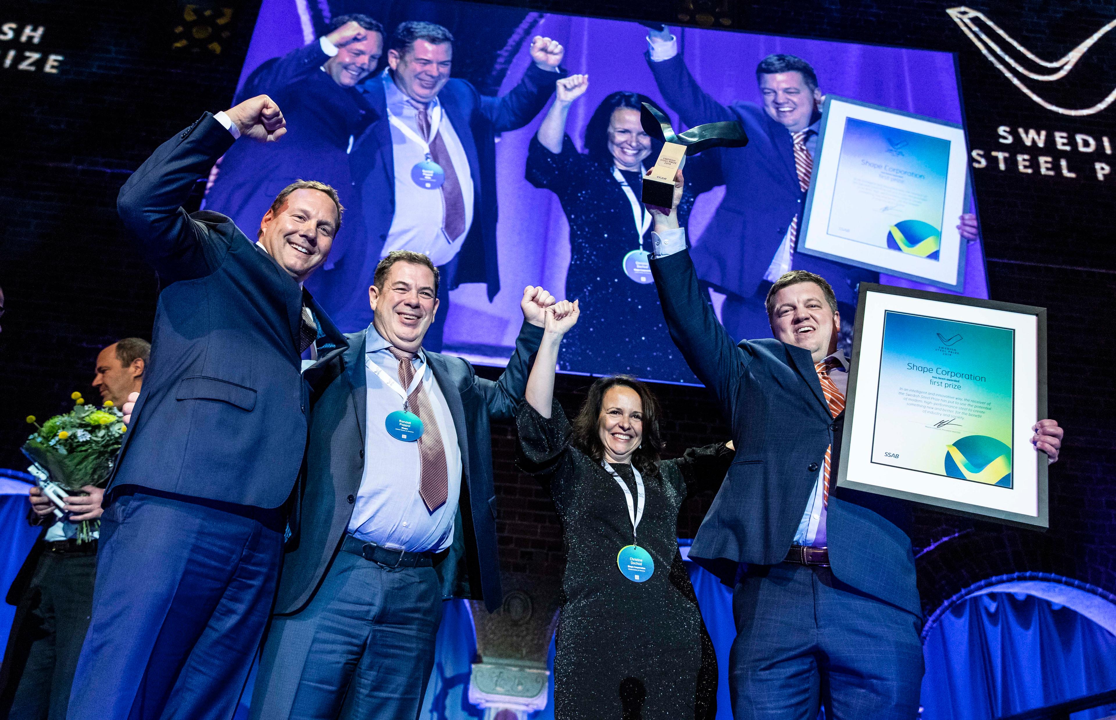 Shape Corp. vinner Swedish Steel Prize 2019