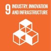 Industry innovation and infrastructure icon