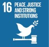 Peace justice and strong institutions icon